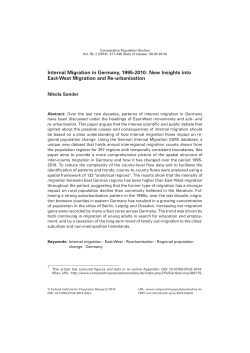 New Insights into East-West Migration and Re