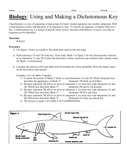 Biology: Using and Making a Dichotomous Key