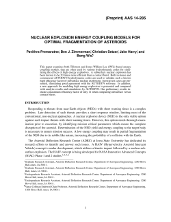 Nuclear Explosion Energy Coupling Models