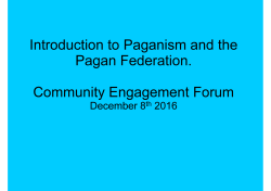 Pagans in Leicester and Leicestershire Presentation (Ian Vernon)