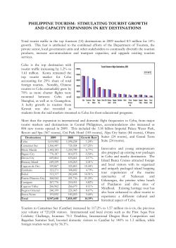 philippine tourism: sustaining growth
