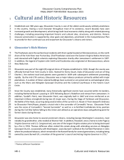 Cultural and Historic Resources