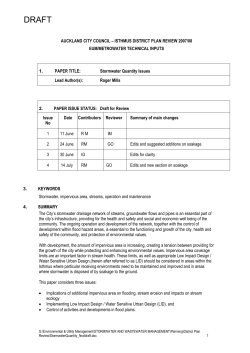 AUCKLAND CITY COUNCIL &ndash; ISTHMUS DISTRICT PLAN REVIEW