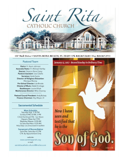 January 15, 2017 - SaintRitaParish.org