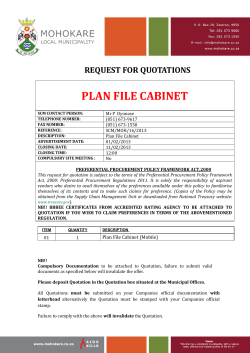 plan file cabinet - Mohokare Local Municipality