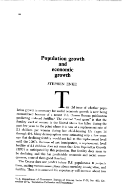 Population growth and economic growth