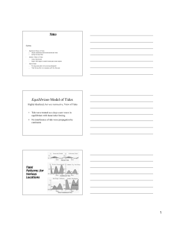 Equilibrium Model of Tides