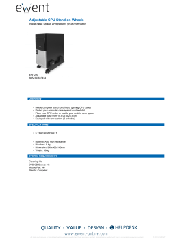 Adjustable CPU Stand on Wheels