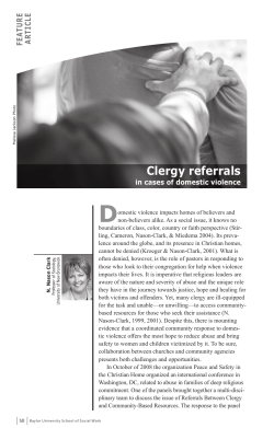 Clergy referrals - Baylor University