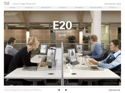 E20 Admin Guide