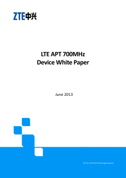 LTE APT 700MHz Device White Paper