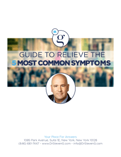 guide to relieve the 5 most common symptoms