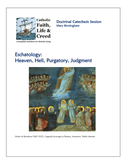 Heaven, Hell, Purgatory, Judgment