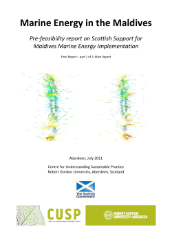 Marine Energy in the Maldives