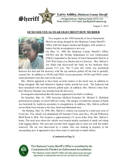 Aug. 6 - OCSO Announces Charges in 1998 Murder of Elderly