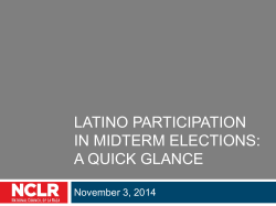 LATINO PARTICIPATION IN MIDTERM ELECTIONS: A QUICK