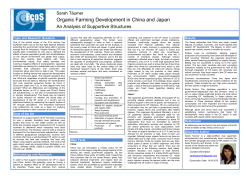 Organic Farming Development in China and Japan
