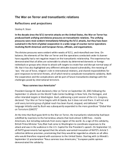 The War on Terror and transatlantic relations