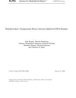 Polyelectrolyte&ndash;Compression Forces between Spherical DNA Brushes