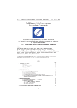 HERE - European Cytogeneticists Association