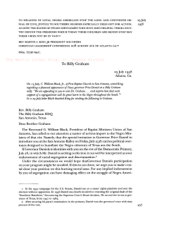 To Billy Graham - King Encyclopedia