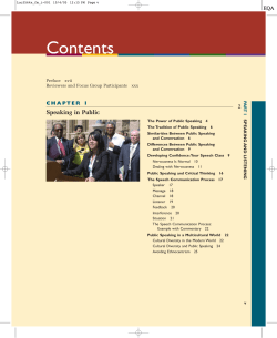 Full Table of Contents