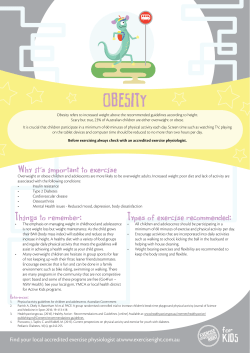 the Obesity Factsheet