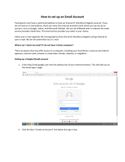 How to set up an Email Account