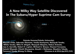 A New Milky Way Satellite Discovered In The Subaru/Hyper Suprime