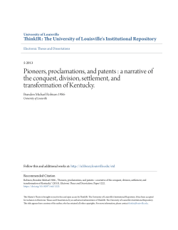 Pioneers, proclamations, and patents : a narrative of the
