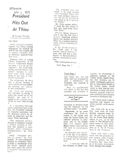 President Hits Out At Thieu