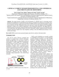 a mems ac current sensor for residential and commercial electricity