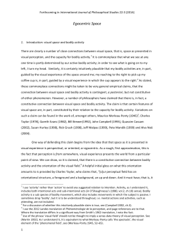 Egocentric Space - Research Explorer