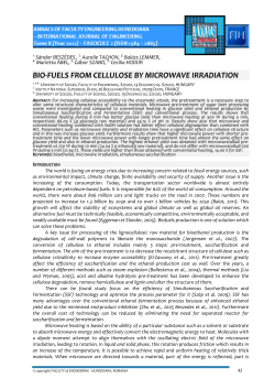 bio-fuels from cellulose by microwave irradiation