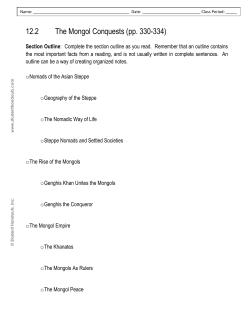 The Mongol Conquests