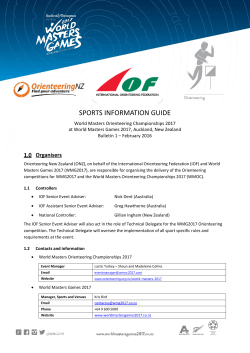 Bulletin 1 - IOF Eventor - International Orienteering Federation