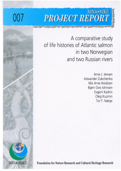 A comparative study of life histories of Atlantic salmon in two