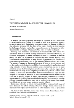 the demand for labor in the long run