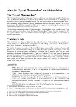 Use of Free Software in public administration