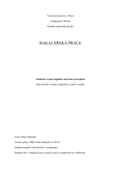 bakal&aacute;řsk&aacute; pr&aacute;ce - Univerzita Karlova