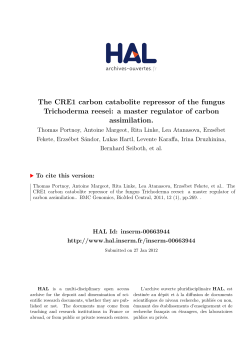 The CRE1 carbon catabolite repressor of the fungus
