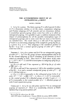 (i) P is - Project Euclid
