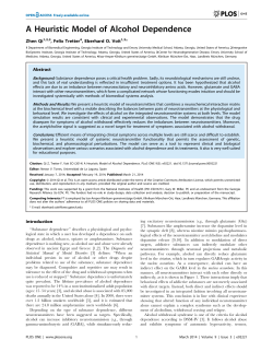 A Heuristic Model of Alcohol Dependence
