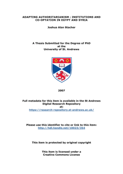 JoshuaStacherPhDThesis - St Andrews Research Repository