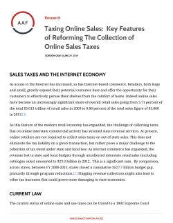Taxing Online Sales - The American Action Forum