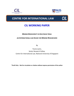 centre for international law cil working paper marine biodiversity in