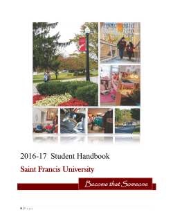 Student Handbook - My Francis Single Sign-On