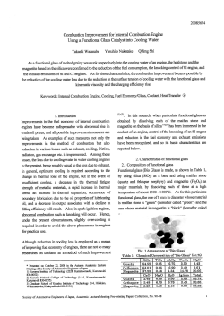 Page 1 20085654 Combustion Improvement for Internal Combustion