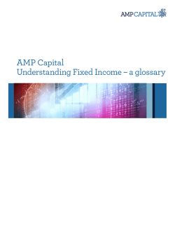 AMP Capital Understanding Fixed Income &ndash; a glossary