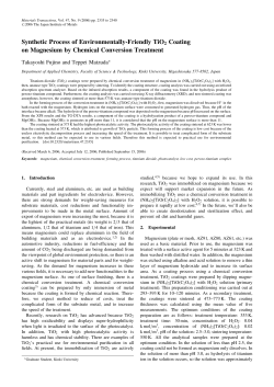 Synthetic Process of Environmentally